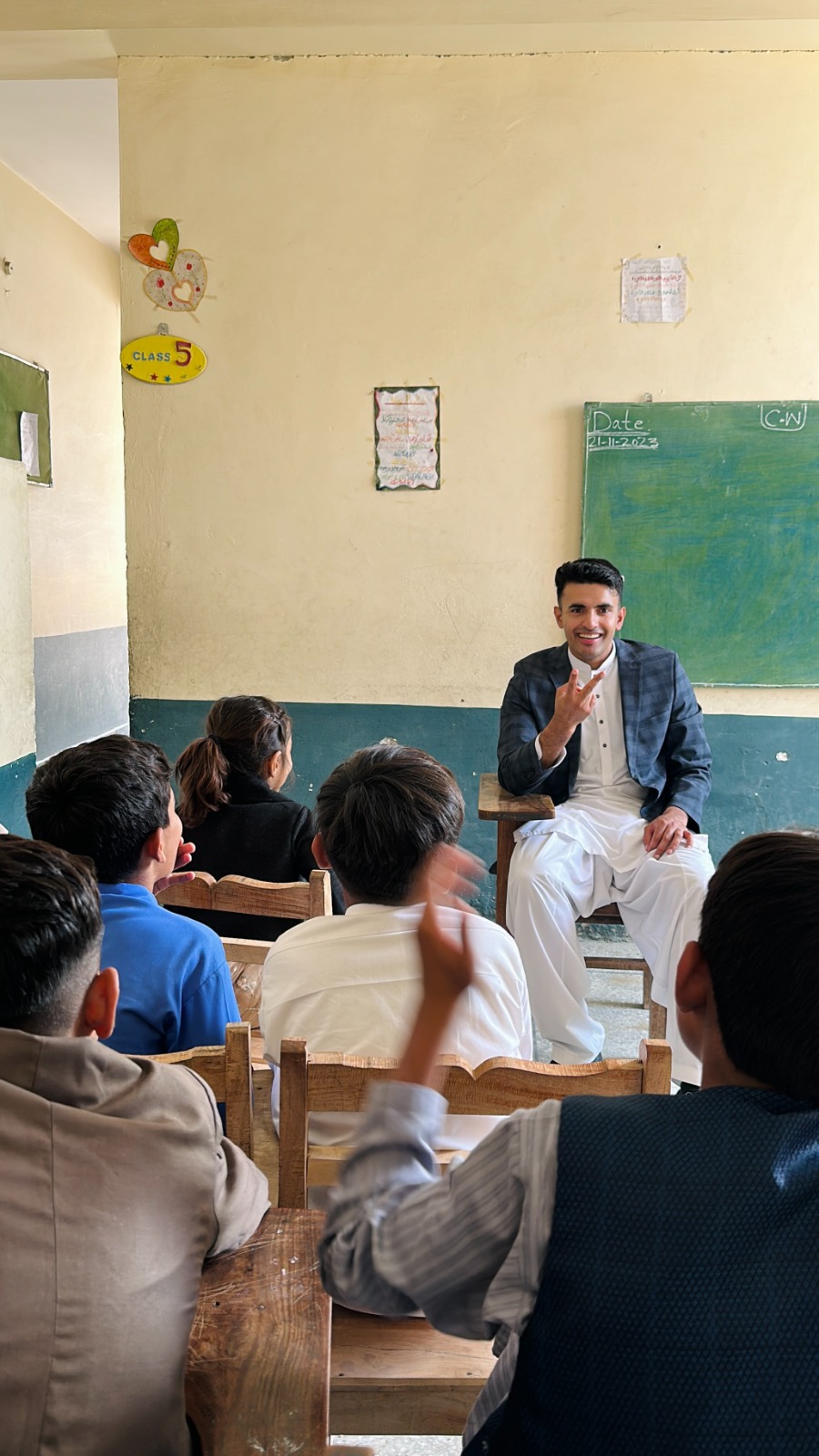 Moment of victory for Nadir Girls Higher Secondary School